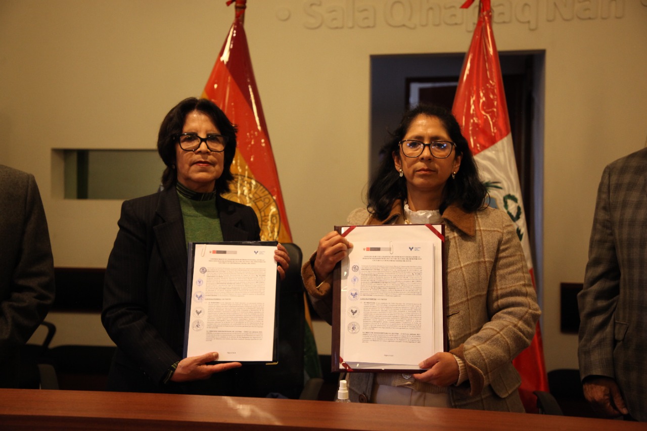 Ministerio de Cultura firma importante convenio con la Universidad Andina del Cusco