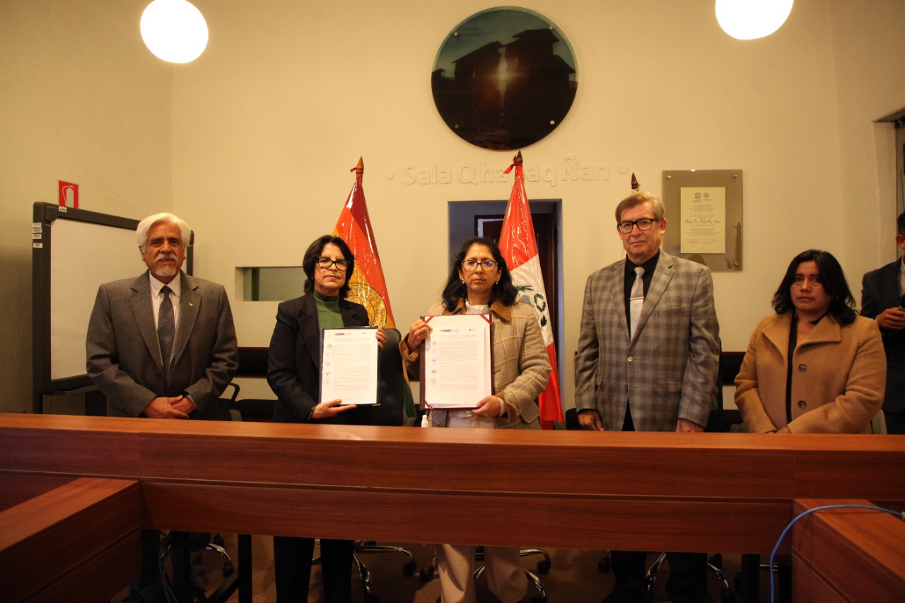 Ministerio de Cultura firma importante convenio con la Universidad Andina del Cusco