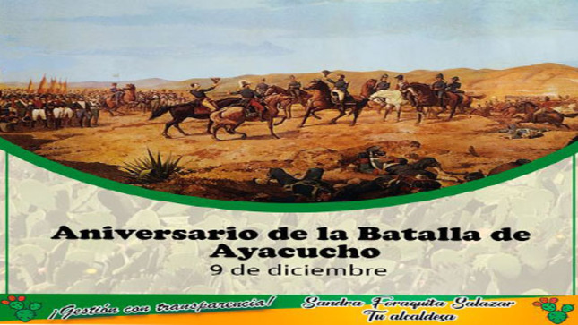 Hoy, 09 de diciembre se conmemora el aniversario 198 de la Batalla de Ayacucho, batalla trascendental para el inicio de la vida republicana del país y que sellaría definitivamente la independencia de Perú y América.