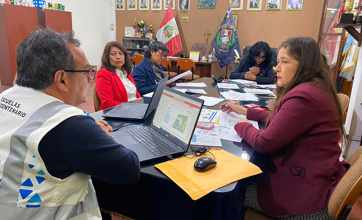 Equipo de Escuelas Bicentenario sostuvo segunda reunión de mesa técnica con IE General Prado