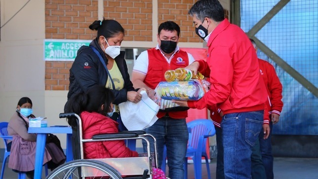 Más de 45 mil familias vulnerables se beneficiaron con ayuda alimentaria por parte de la Municipalidad de Cajamarca, durante la pandemia del coronavirus