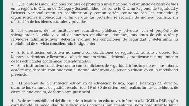 Frente a los acontecimientos de orden político y social que vienen ocurriendo en nuestro país 🇵🇪, hacemos de conocimiento a la comunidad y público en general lo siguiente: