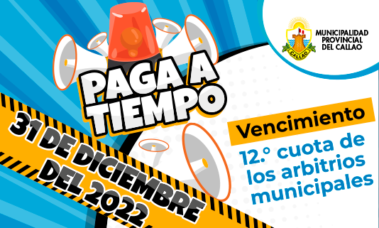 Recuerda a los vecinos chalacos que tienen descuentos de hasta el 100 % en deudas