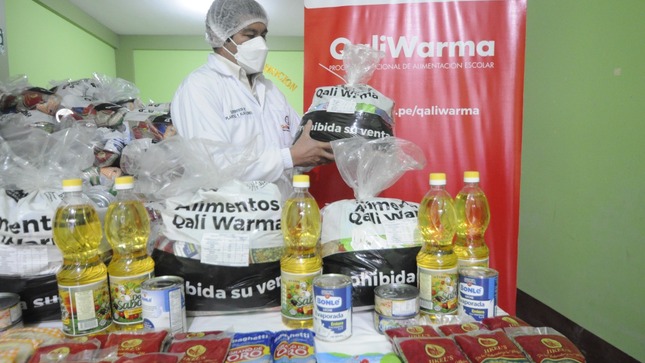 Entrega de alimentos para atender a población vulnerable