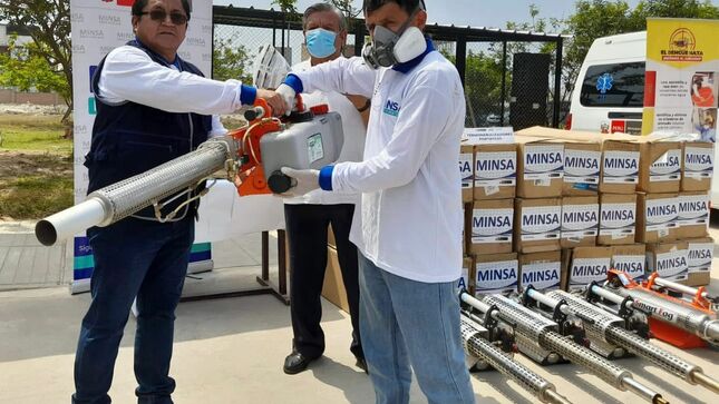 Equipos de Salud Ambiental se fortalecen con termonebulizadores portátiles para la prevención del dengue