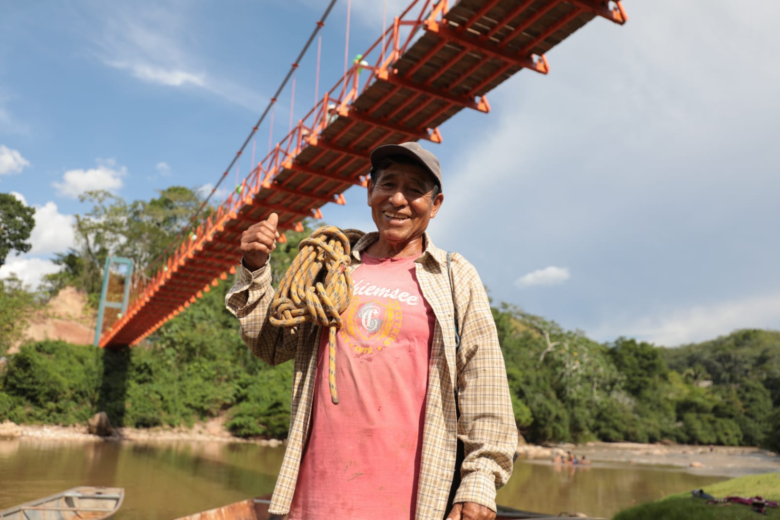 Inauguración del puente Bagazán