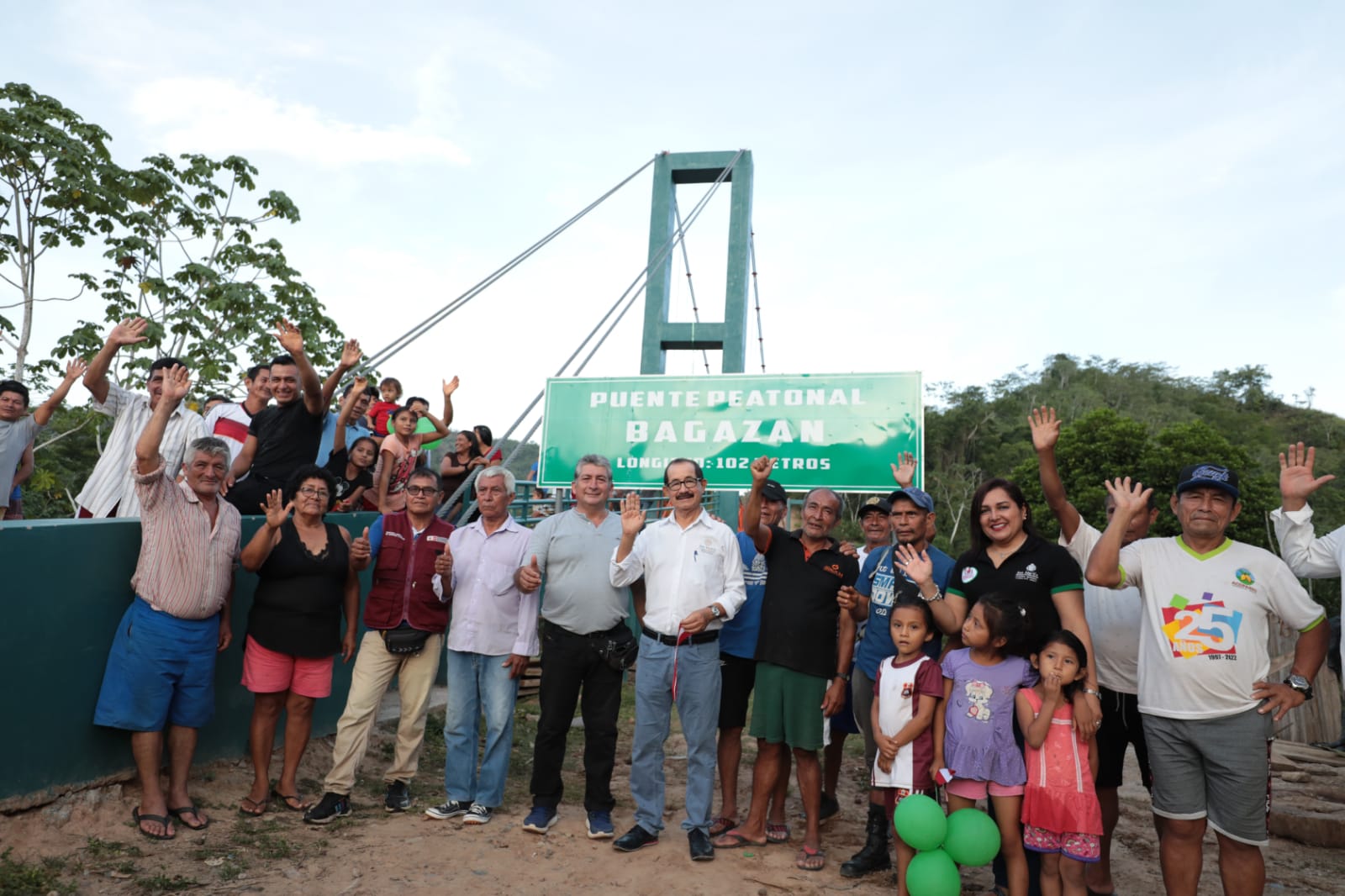 Inauguración del puente Bagazán
