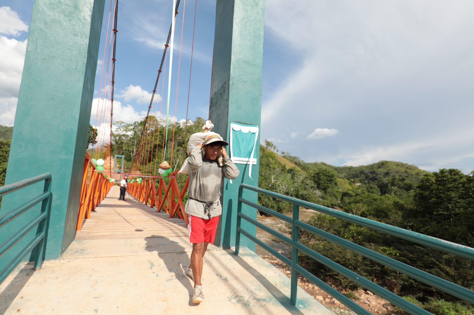 Inauguración del puente Bagazán