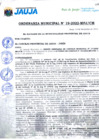 Vista preliminar de documento ORDENANZA MUNICIPAL N°19-2022 MPJ CM ORDENANZA QUE RATIFICA EL TUPA DE SAN PEDRO DE CHUNAN.pdf