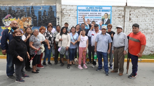 Alcalde Pedro López inaugura megaobras en Márquez