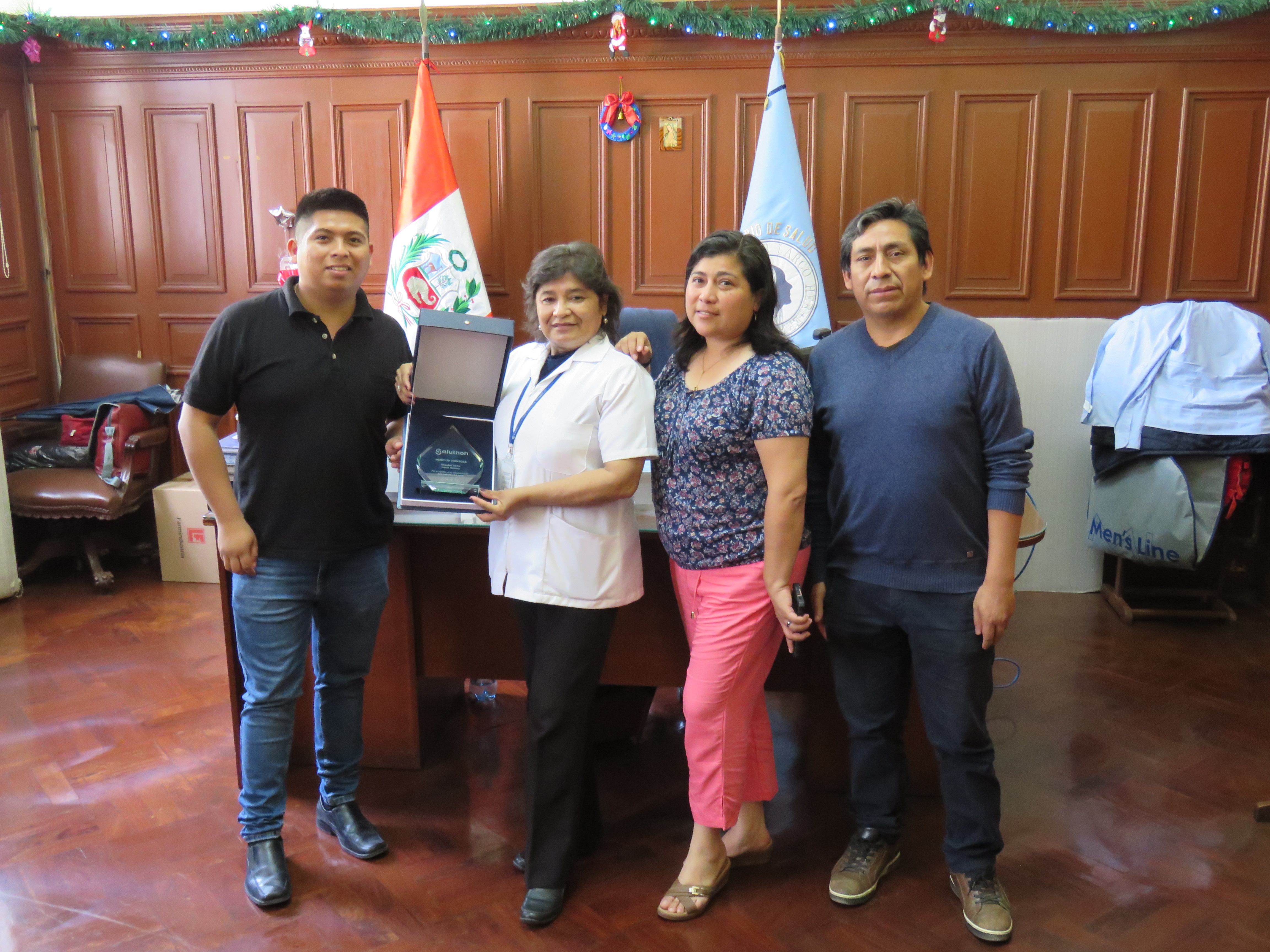 Cooperacion alemana GIZ y MINSA premian al hospital Víctor Larco Herrera por avance digital SIHE