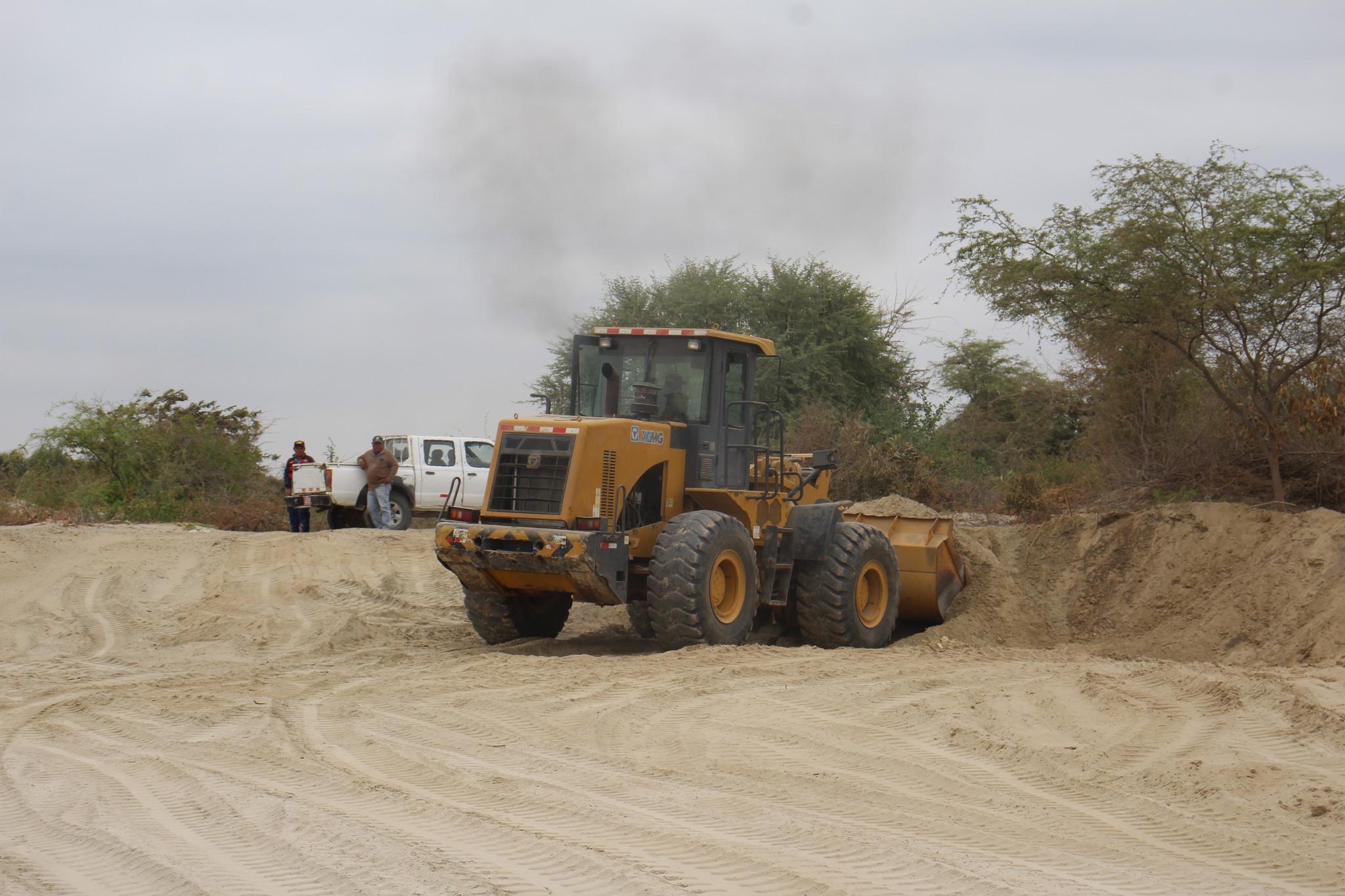 Maquinaria Realiza Trabajos en Terreno Agrícola