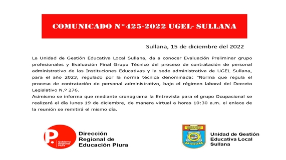 Comunicado 425