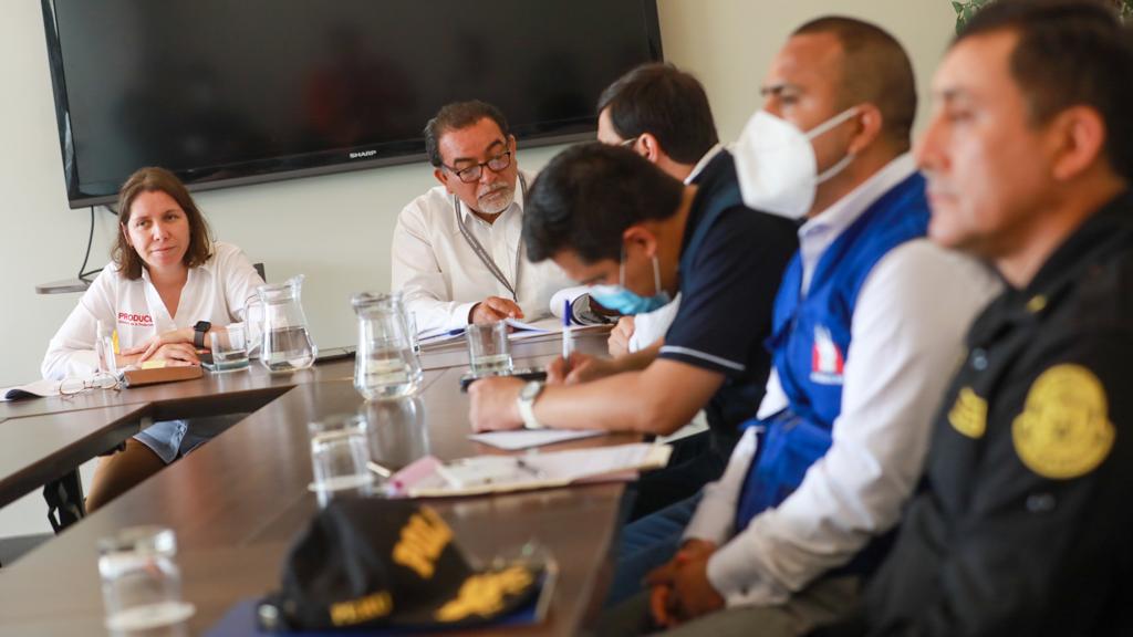 Reunión de ministra de la Producción, Sandra Belaunde, con autoridades de la región Lambayeque