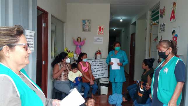 La actividad se realizó en las instalaciones de ADASE, que funciona en la Asociación de Vivienda Ramiro Prialé