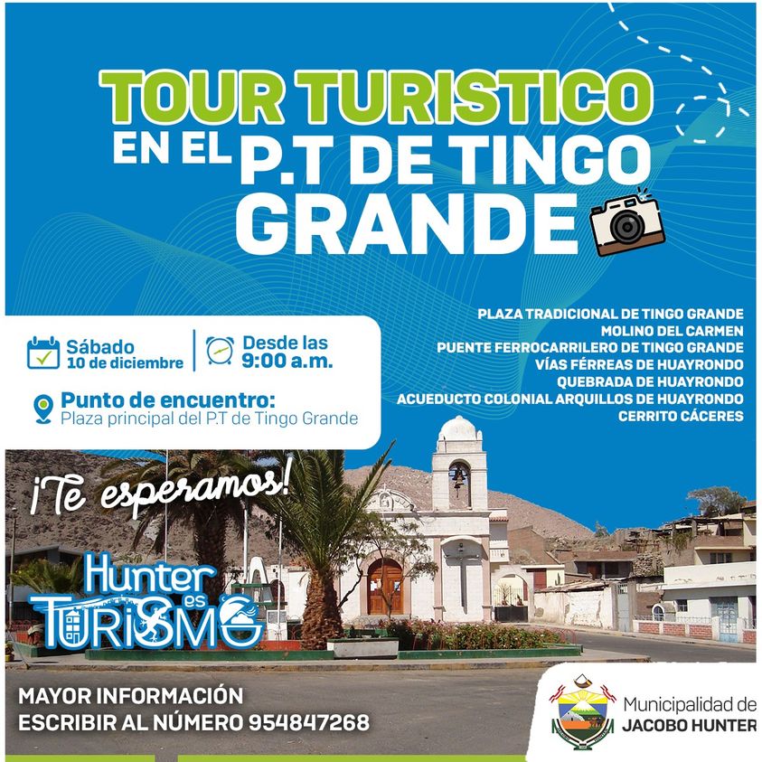 Tour turístico en el P.T de Tingo Grande
