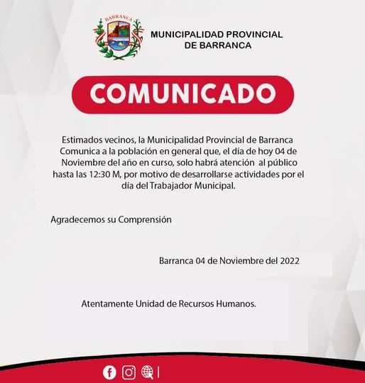 Comunicado a la ciudadanía