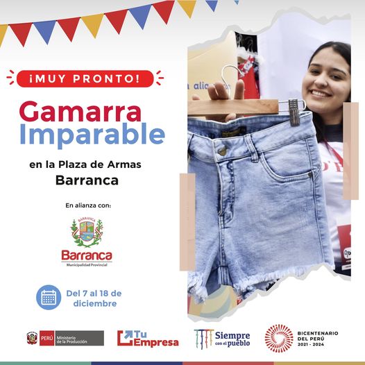 Gamarra llega a Barranca