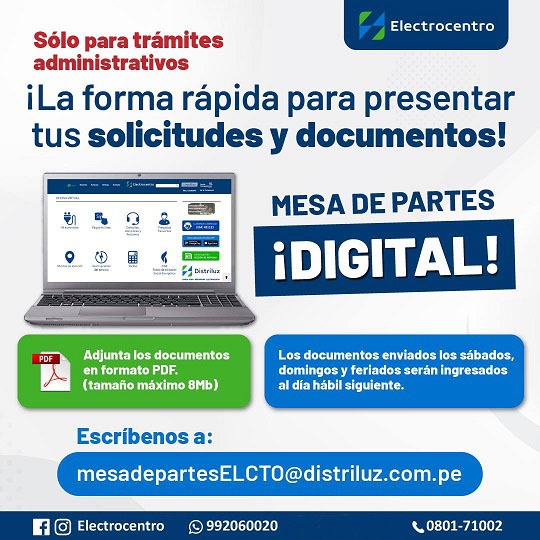 Electrocentro Recuerda sus Canales de Atención Virtual y Central Telefónica