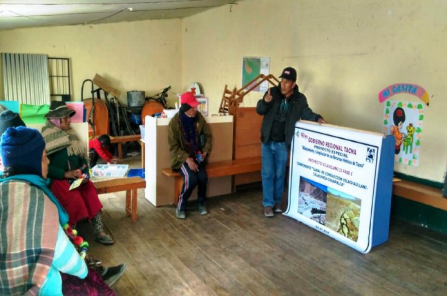 Proyecto Especial Tacna realiza sensibilización en Kovire