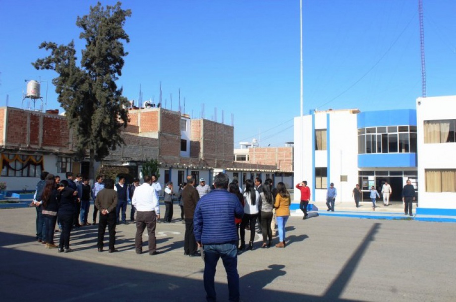 Personal del Proyecto Especial Tacna participa de simulacro de sismo