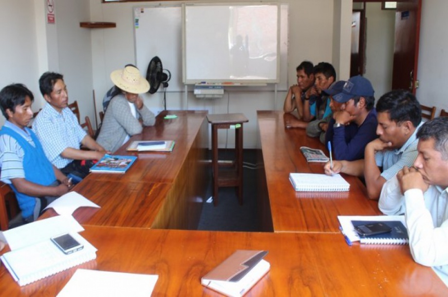 Reunión con autoridades y representantes de la Comunidad Campesina Coracorani