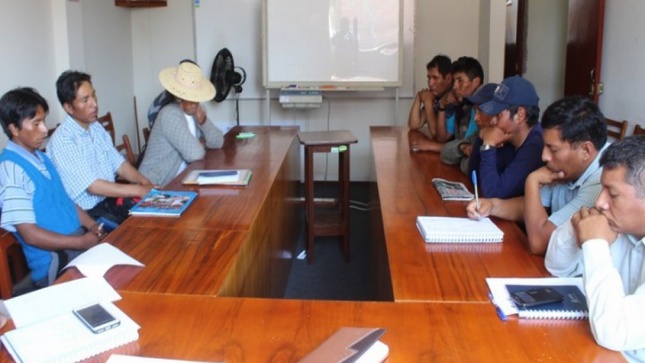 Reunión con autoridades y representantes de la Comunidad Campesina Coracorani