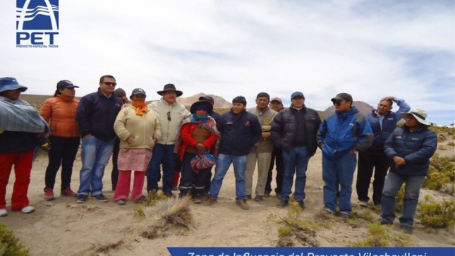 Proyecto Vilavilani permitirá incrementar la dotación de agua para la población