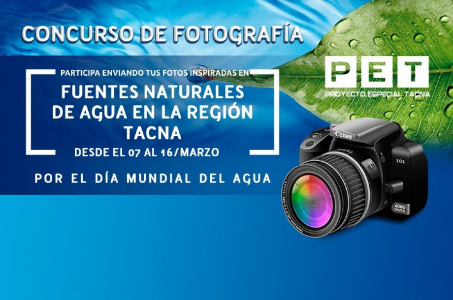 PET Organiza concurso fotográfico por Día Mundial del Agua