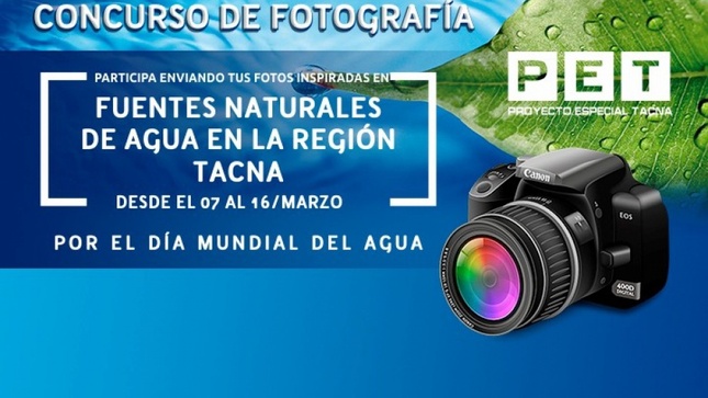 PET Organiza concurso fotográfico por Día Mundial del Agua