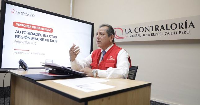 Contraloría informó a autoridades electas de Madre de Dios estado de obras paralizadas e inversiones públicas en la región