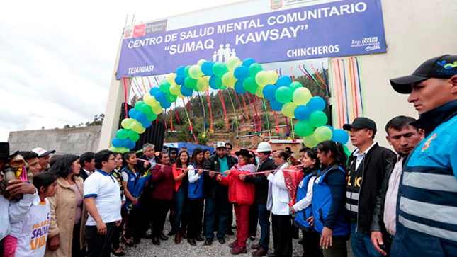 Ministra de Salud inaugura centro de salud mental comunitario en Chincheros Apurímac 