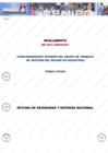 Vista preliminar de documento Reglamento RE-001-OSDN/001 “Funcionamiento Interno del Grupo de Trabajo de Gestión del Riesgo de Desastres”, primera versión