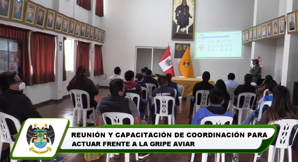 Reunión y capacitación de coordinación para actuar frente a la gripe aviar