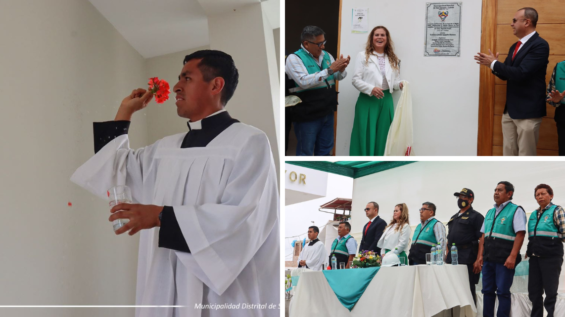 Nuestro Alcalde de la Municipalidad Distrital de San Antonio, Lic. Esteban Jesús Agapito Ramos, acompañado por sus regidores, funcionarios, autoridades y población en general realizaron la inauguración de la 2da etapa de la "Casa de la Mujer, Niño, Adolescente y Adulto Mayor".