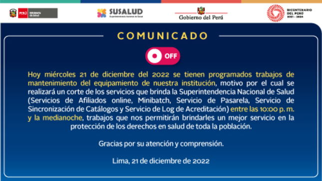 Comunicado