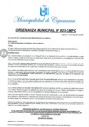 Vista preliminar de documento ORDENANZA MUNICIPAL N° 823-CMPC.pdf