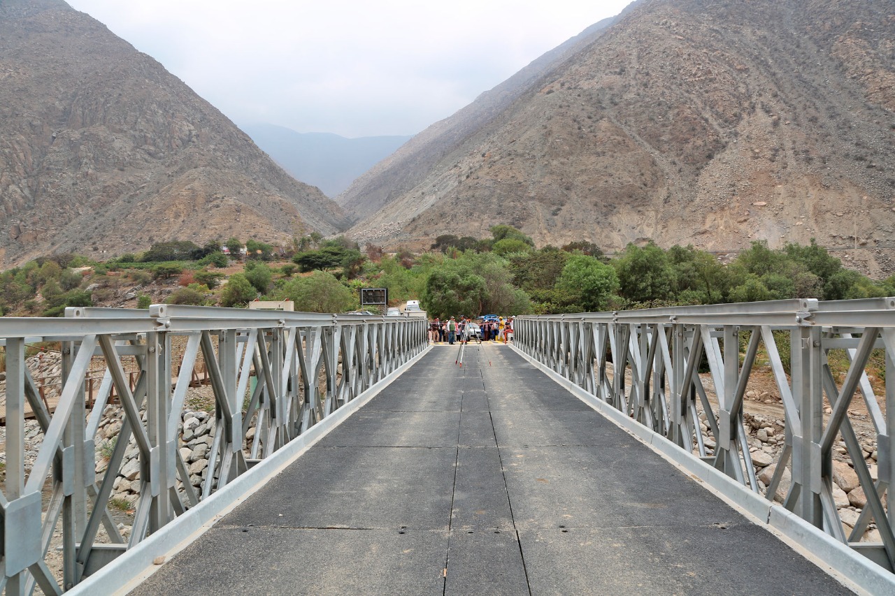 Ricardo Chavarría inaugura puente modular y carretera en el sector de Apán distrito de Huamantanga – Canta