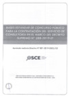 Vista preliminar de documento Bases estándar de concurso público para la contratación del servicio de consultoría en el marco del Decreto Supremo Nº 288-2019-EF