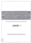 Vista preliminar de documento Bases estándar de adjudicación simplificada para la contratación del servicio de consultoría en el marco del Decreto Supremo Nº 288-2019-EF