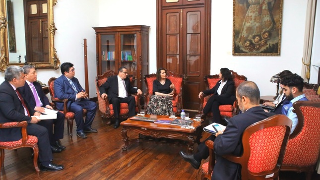 Reunión de magistrados del TC con delegación de la CIDH.