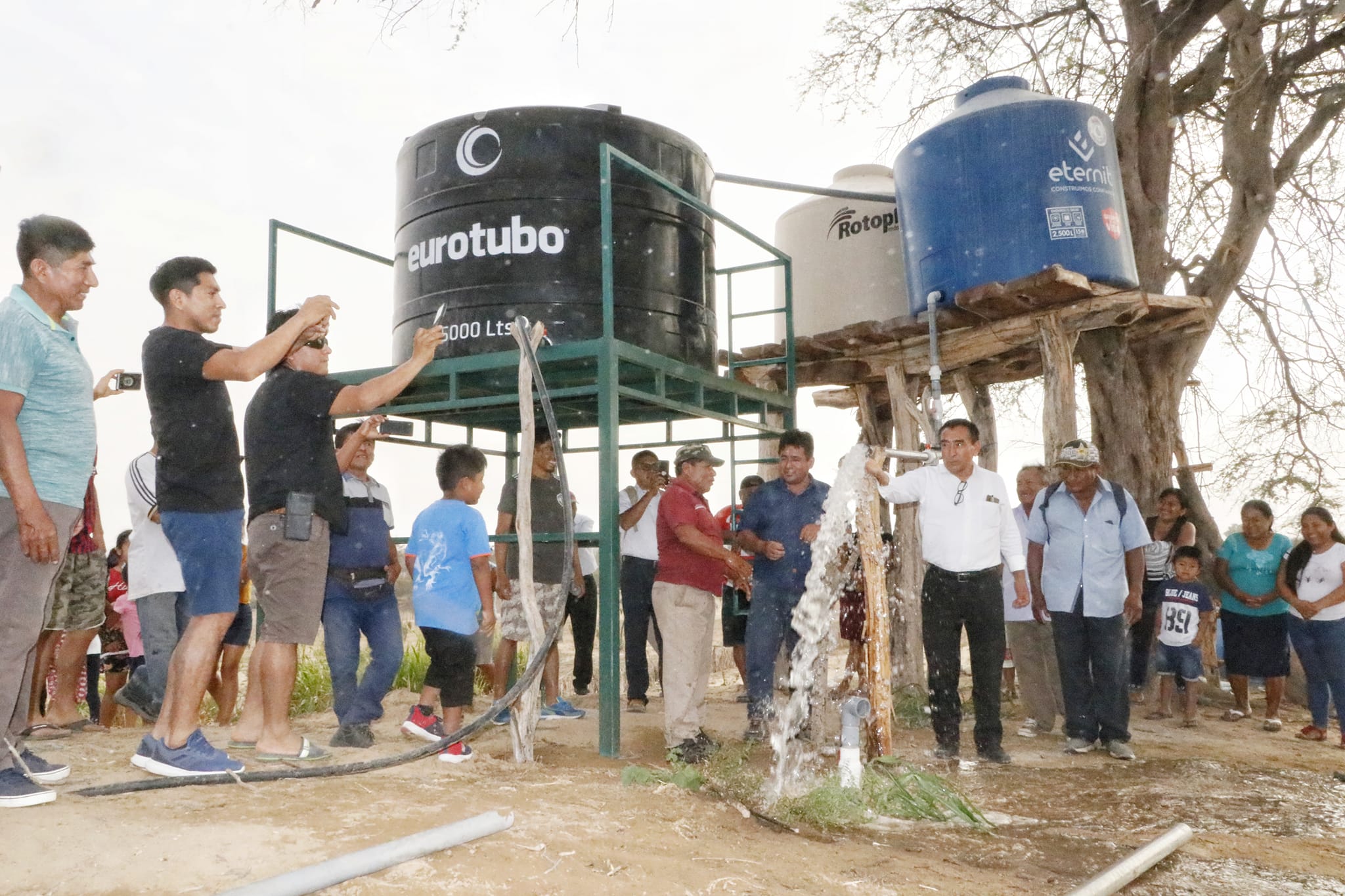 implementación de pozo en el sector puerta blanca del Km 48