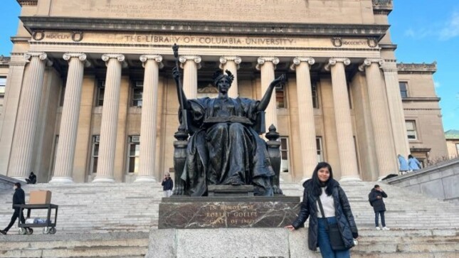 Talento Daniela Perleche en la Universidad de Columbia 