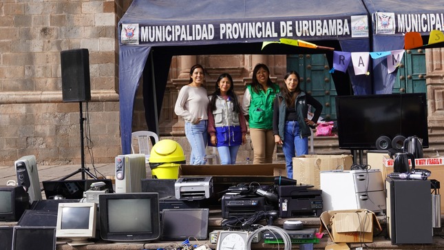 En Urubamba desechan artefactos electrodomésticos en desuso en RAEE RAYMI 