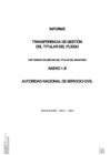 Vista preliminar de documento Informe de Transferencia de Gestión SERVIR