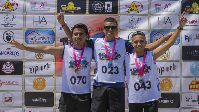 El joven piurano José Seminario ganó la segunda carrera del Chira 10 K que organizó el Rotaract Club Sullana