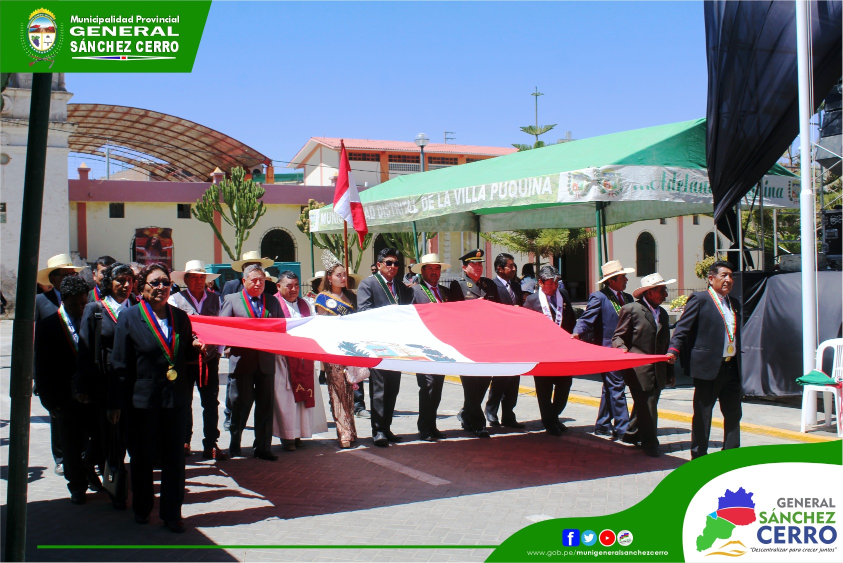 Puquina, celebro sus 106° Aniversario de Elevación a la Categoría de Villa.