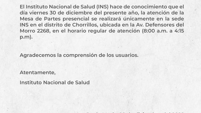 FOTO DEL COMUNICADO