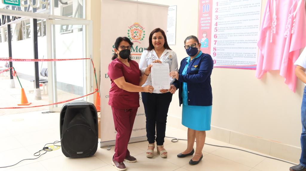 Hospital Moyobamba ratifica su certificación como establecimiento amigo de la madre, la niña y el niño