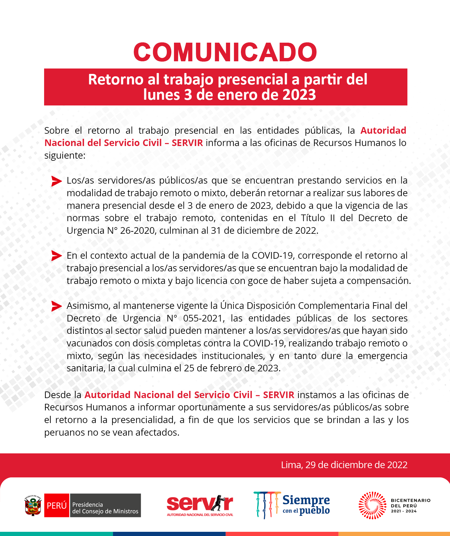 Comunicado